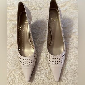 Stuart Weitzman Cream Heels Size 8.5 Narrow EUC